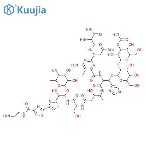 2-({2-[2-{[(6-amino-2-{3-amino-1-[(2,3-diamino-3-oxopropyl)amino]-3-oxopropyl}-5-methylpyrimidin-4-yl)carbonyl]amino}-3-{[4-({1-[(1-[(5-amino-3,4-dihydroxy-6-methyltetrahydro-2H-pyran-2-yl)oxy]-2-{4-[(2-aminoethyl)carbamoyl]-2,4'-bi-1,3-thiazol-2'-yl}-2-h structure