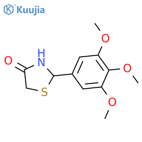 2-(3,4,5-trimethoxyphenyl)-1,3-thiazolidin-4-one structure