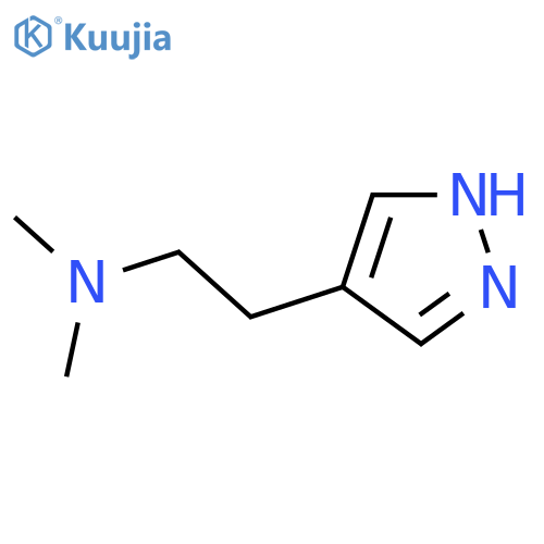 dimethyl2-(1H-pyrazol-4-yl)ethylamine structure
