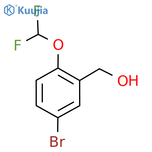 (5-Bromo-2-(difluoromethoxy)phenyl)methanol structure
