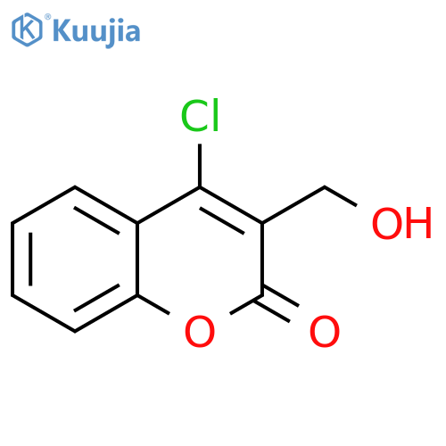 4-Chloro-3-(hydroxymethyl)-2H-1-benzopyran-2-one structure