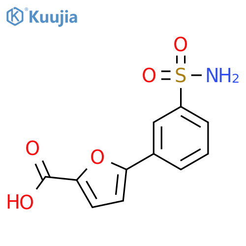 2-Furancarboxylic acid,5-[3-(aminosulfonyl)phenyl]- structure