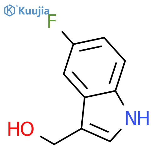 5-fluoro-1H-Indole-3-methanol structure