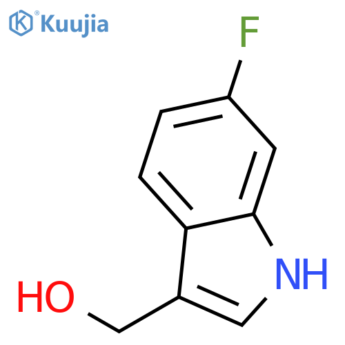1H-Indole-3-methanol,6-fluoro- structure