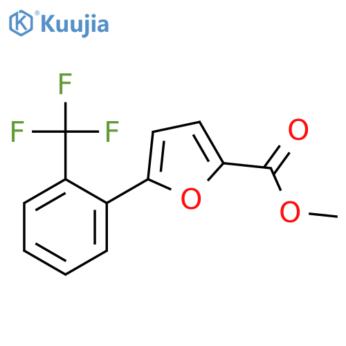 2-Furancarboxylic acid, 5-[2-(trifluoromethyl)phenyl]-, methyl ester structure