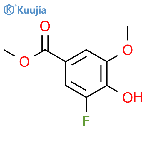 Benzoic acid,3-fluoro-4-hydroxy-5-methoxy-, methyl ester structure