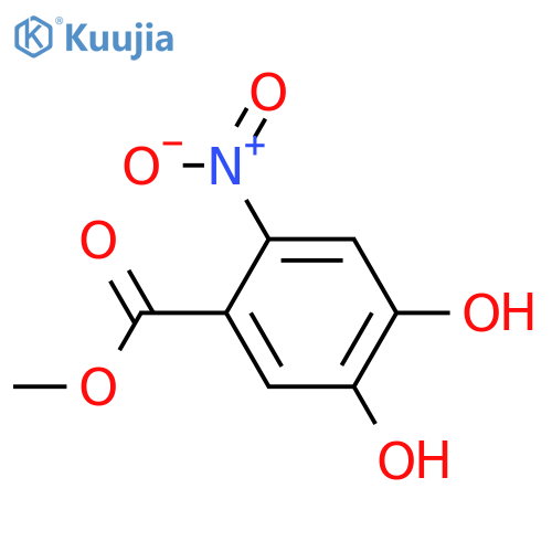 Benzoic acid,4,5-dihydroxy-2-nitro-, methyl ester structure
