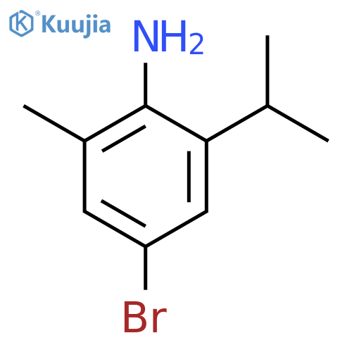 Benzenamine, 4-bromo-2-methyl-6-(1-methylethyl)- structure