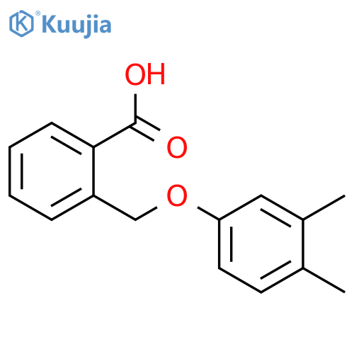 2-(3,4-Dimethylphenoxy)methylbenzoic acid structure