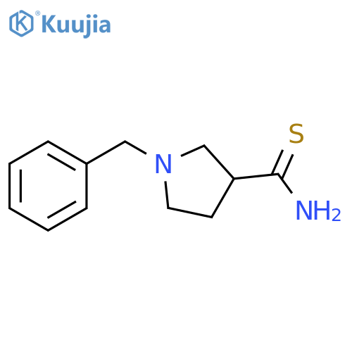 1-benzylpyrrolidine-3-carbothioamide structure