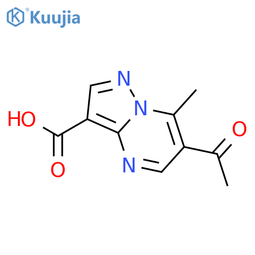 6-acetyl-7-methylpyrazolo1,5-apyrimidine-3-carboxylic Acid structure
