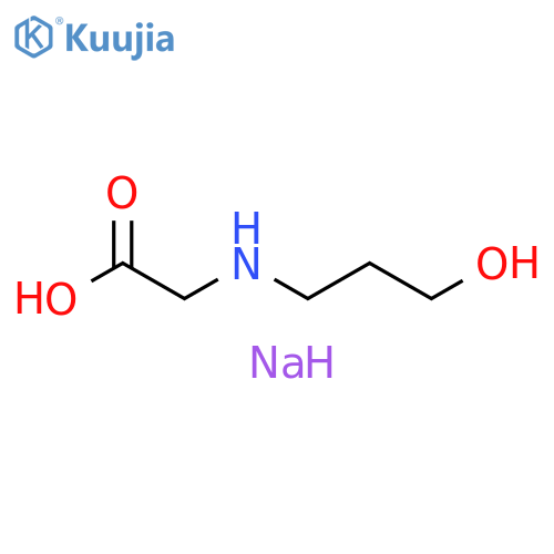 sodium 2-[(3-hydroxypropyl)amino]acetate structure
