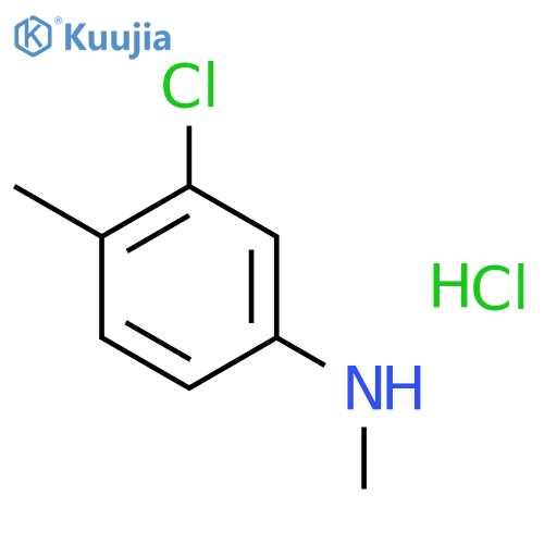 3-Chloro-N,4-dimethylaniline hydrochloride structure