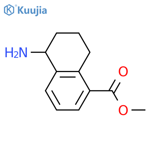 methyl 5-amino-5,6,7,8-tetrahydronaphthalene-1-carboxylate structure
