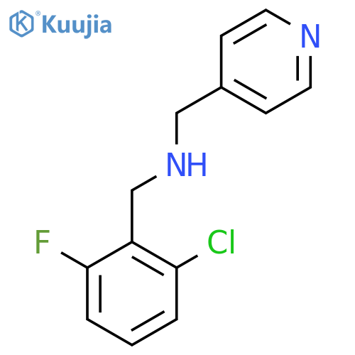 2-Chloro-6-fluorobenzyl)(pyridin-4-ylmethyl)amine structure