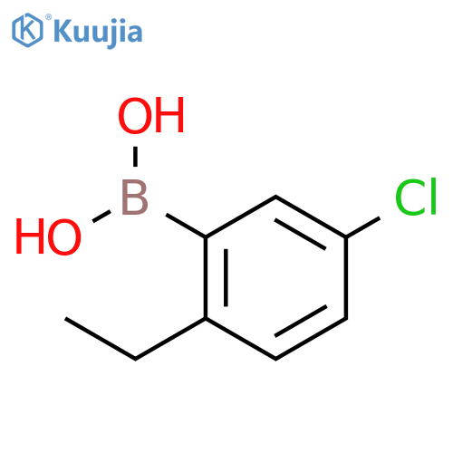 Boronic acid, (5-chloro-2-ethylphenyl)- structure
