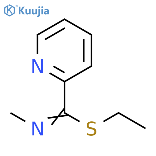 2-Pyridinecarboximidothioic acid, N-methyl-, ethyl ester structure