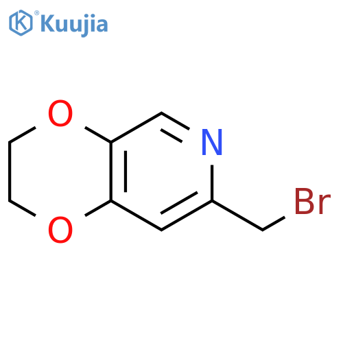 1,4-Dioxino[2,3-c]pyridine, 7-(bromomethyl)-2,3-dihydro- structure