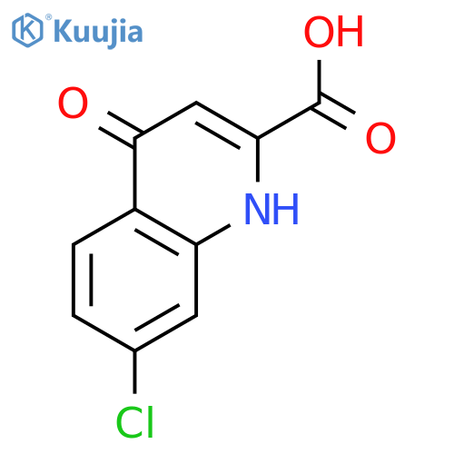 2-Quinolinecarboxylic acid, 7-chloro-1,4-dihydro-4-oxo- structure