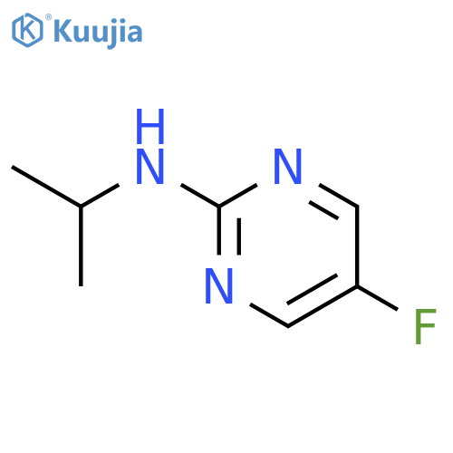 5-fluoro-N-(propan-2-yl)pyrimidin-2-amine structure