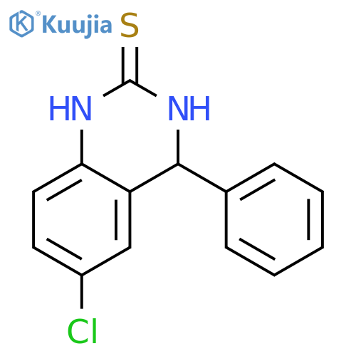 2(1H)-Quinazolinethione, 6-chloro-3,4-dihydro-4-phenyl- structure