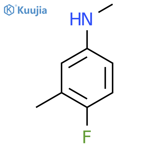 4-fluoro-N,3-dimethylaniline structure