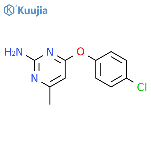 4-(4-chlorophenoxy)-6-methylpyrimidin-2-amine structure
