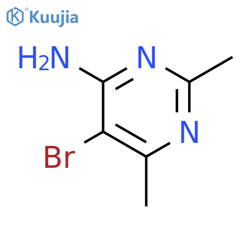 5-Bromo-2,6-dimethylpyrimidin-4-amine structure