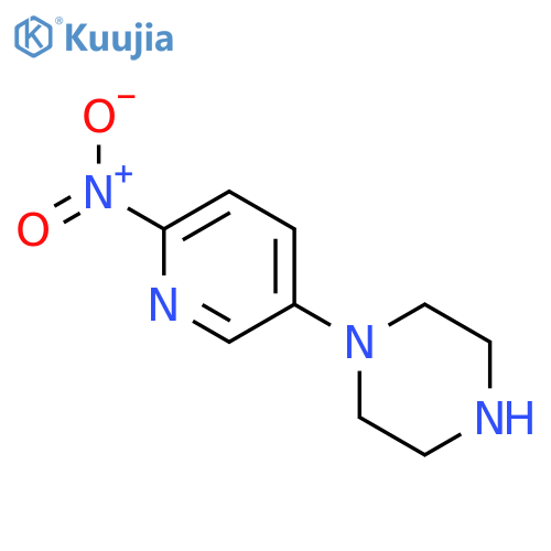 1-(6-Nitropyridin-3-yl)piperazine structure