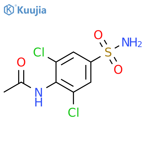 N-(2,6-dichloro-4-sulfamoylphenyl)acetamide structure