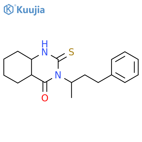 3-(4-phenylbutan-2-yl)-2-sulfanylidene-1,2,3,4-tetrahydroquinazolin-4-one structure