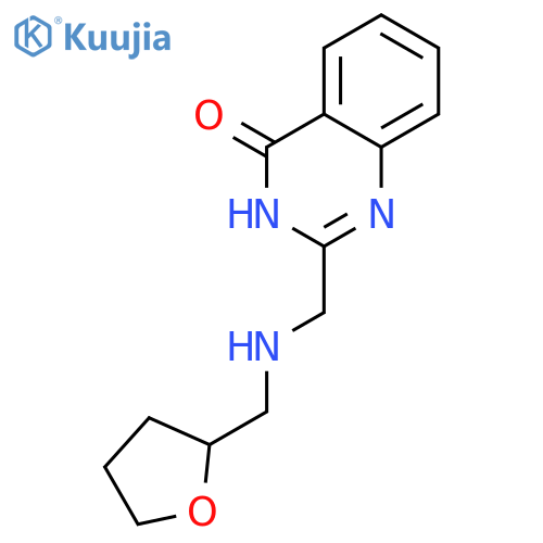 2-({[(oxolan-2-yl)methyl]amino}methyl)-3,4-dihydroquinazolin-4-one structure