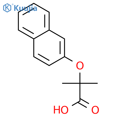 2-Methyl-2-(2-naphthyloxy)propanoic Acid structure