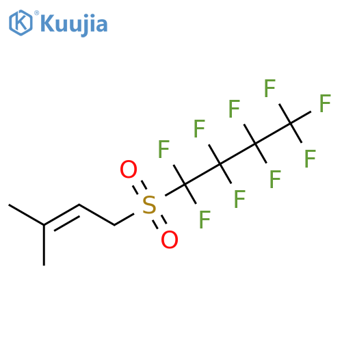 2-BUTENE, 3-METHYL-1-[(NONAFLUOROBUTYL)SULFONYL]- structure
