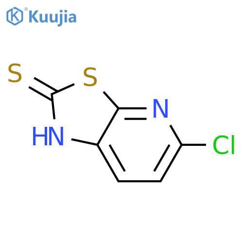 Thiazolo[5,4-b]pyridine-2(1H)-thione, 5-chloro- structure