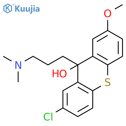 9H-Thioxanthen-9-ol, 2-chloro-9-[3-(dimethylamino)propyl]-7-methoxy- structure