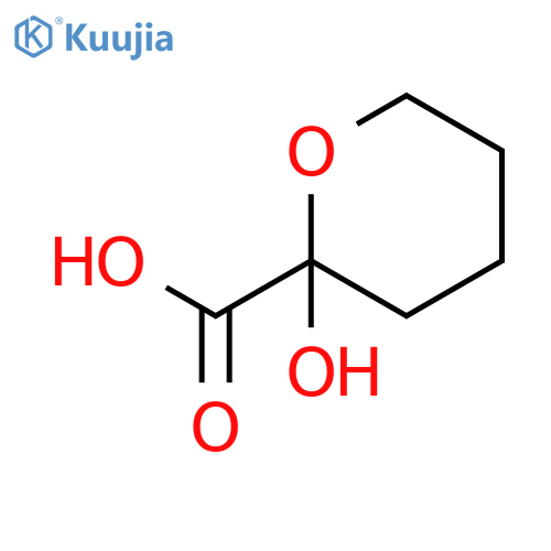 2H-Pyran-2-carboxylicacid, tetrahydro-2-hydroxy- structure