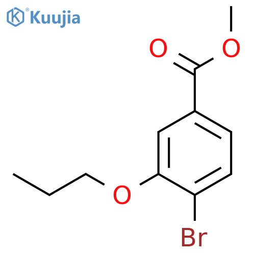 Methyl 4-Bromo-3-(propyloxy)benzoate structure