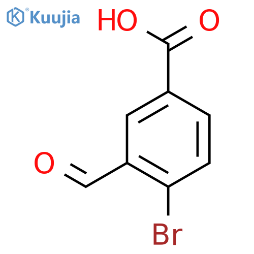4-bromo-3-formylbenzoic Acid structure