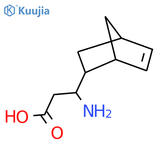 3-amino-3-{bicyclo2.2.1hept-5-en-2-yl}propanoic acid structure