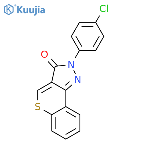 [1]Benzothiopyrano[4,3-c]pyrazol-3(2H)-one, 2-(4-chlorophenyl)- structure