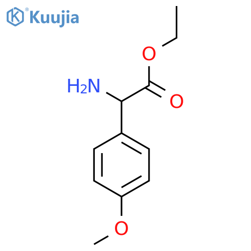 ethyl 2-amino-2-(4-methoxyphenyl)acetate structure