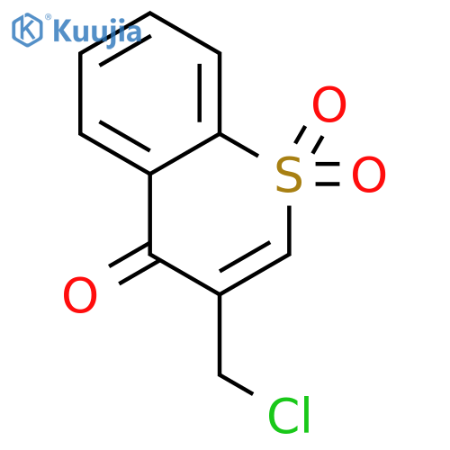 4H-1-Benzothiopyran-4-one,3-(chloromethyl)-, 1,1-dioxide structure