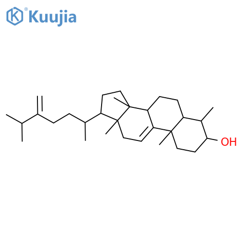 (3beta,4alpha,5alpha)-4,14-Dimethylergosta-9(11),24(28)-dien-3-ol structure