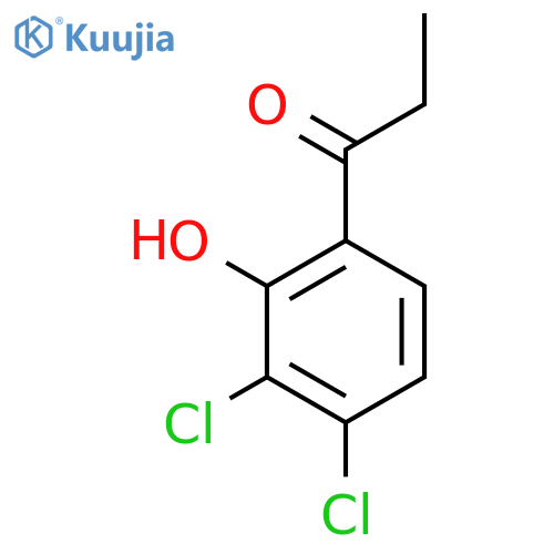 1-(3,4-dichloro-2-hydroxyphenyl)propan-1-one structure