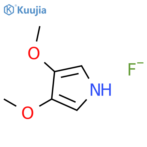 1H-PYRROLE, 3,4-DIMETHOXY-, FLUORIDE structure