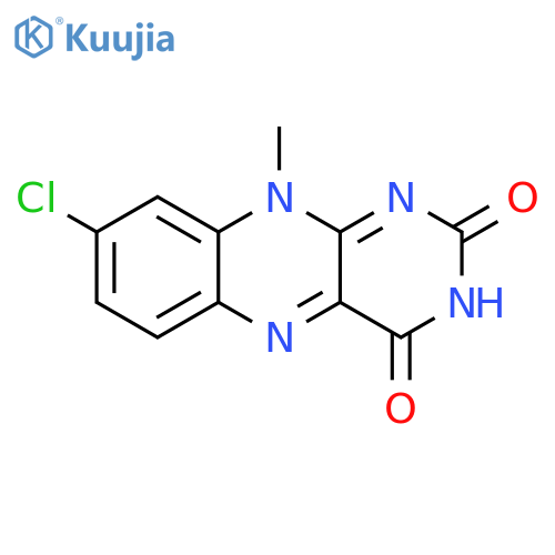 Benzo[g]pteridine-2,4(3H,10H)-dione, 8-chloro-10-methyl- structure