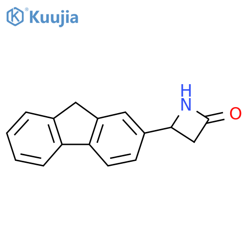4-(9H-fluoren-2-yl)azetidin-2-one structure