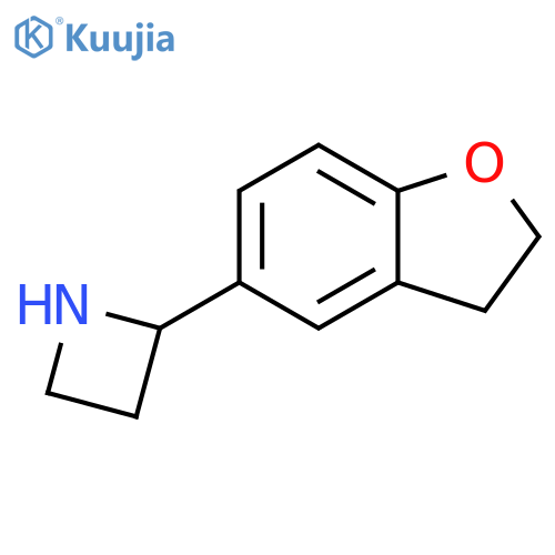 2-(2,3-dihydro-1-benzofuran-5-yl)azetidine structure
