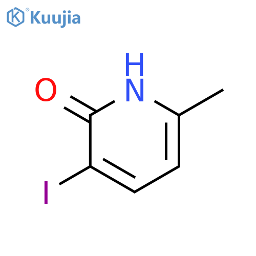 2(1H)-Pyridinone, 3-iodo-6-methyl- structure